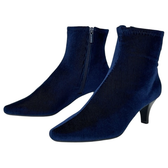 Impo Naja Midnight Blue Corduroy Womens Ankle Boots Size 6M - Picture 8 of 10